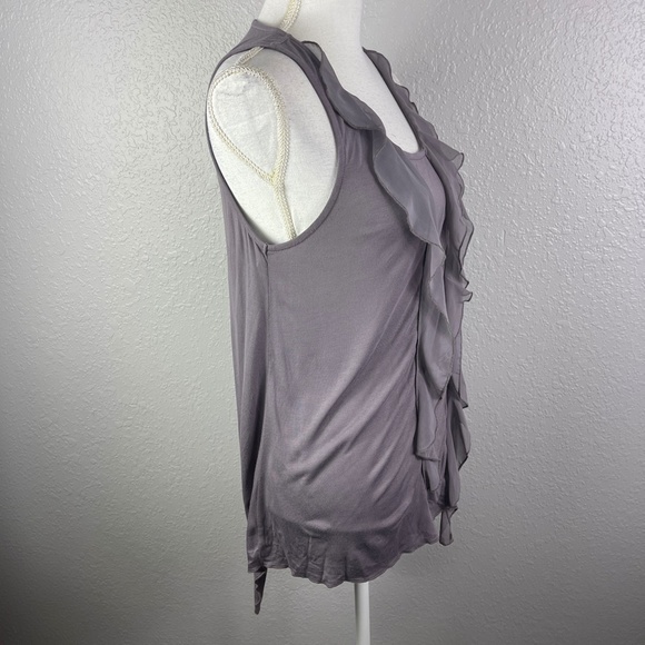 Lavender tank top with ruffle detail - Picture 6 of 9